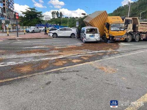 深圳最新爆料相撞,惊心动魄的街头相撞事件！  第2张